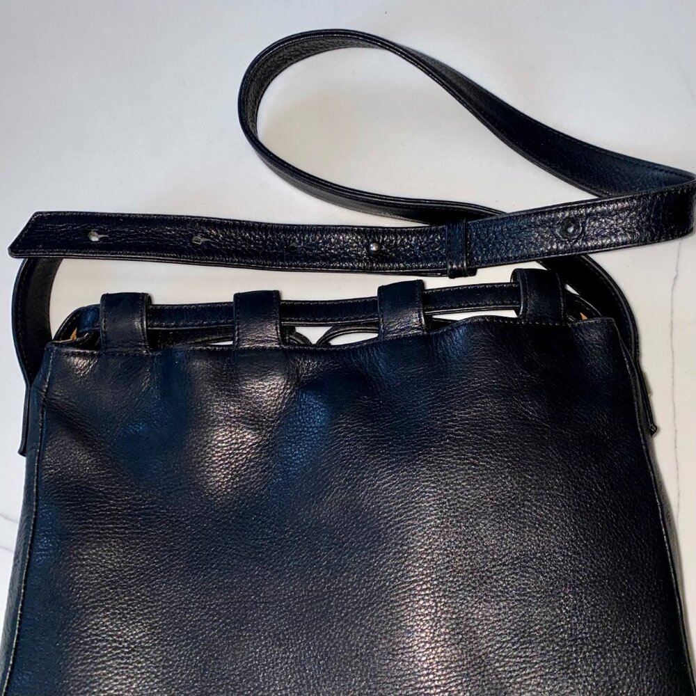 Paloma Picasso Leather Hobo Bucket Crossbody Bag Italy - Picture 4 of 13